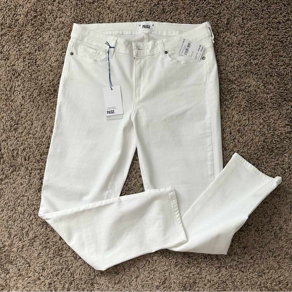 PAIGE Women's Crisp White Skinny Jeans